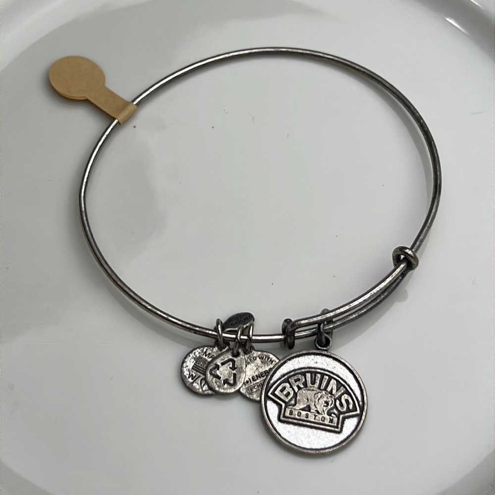 Alex and Ani Boston Bruins Rafaleian Silver Finish Bracelet